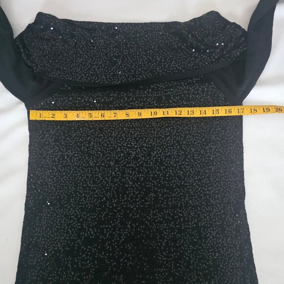 White House Black Market Cashmere Blend Sparkly Off-Shoulder Pullover Sweater S - Picture 9 of 11